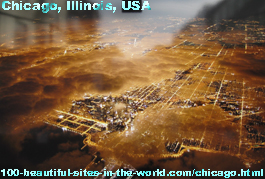 Beautiful Chicago City, Illinois, USA, America