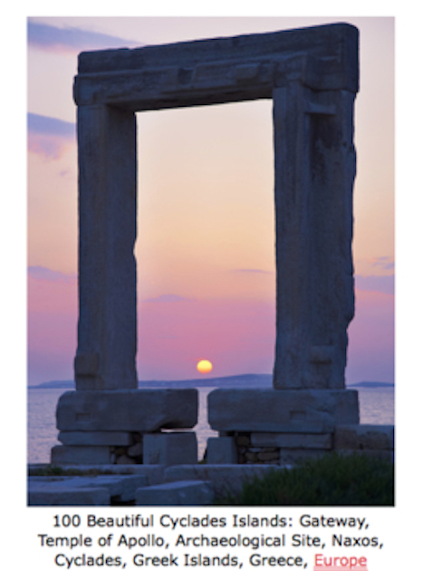 100 Beautiful Cyclades Islands - Gateway, Temple of Apollo, Archaeological Site, Naxos, Cyclades, Greek Islands, Greece, Europe.