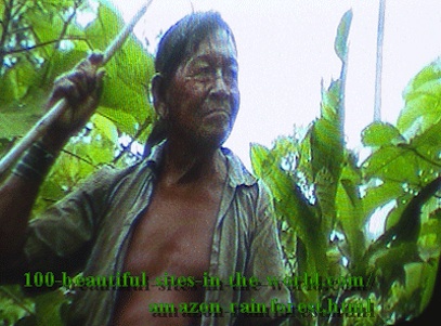 Amazonian Beautiful Images: Amazonian elder Hakeem protecting the soul of the rainforest.