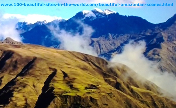Beautiful Amazonian Scenes: Mist Over the Andes Mountains in Amazonia.