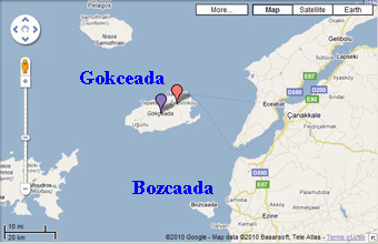 Beautiful Turkish Aegean Sea Islands Imbros (Gokceada) and Tenedos (Bozcaada)