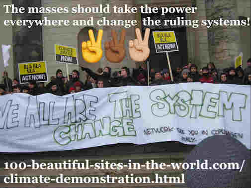 100-beautiful-sites-in-the-world.com/climate-demonstration.html: Climate Demonstration: "The Masses should take the power everywhere and change the ruling systems", Khalid Mohammed Osman.