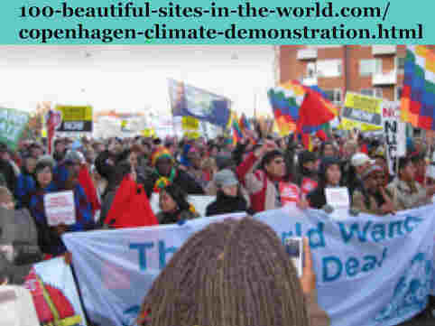 100-beautiful-sites-in-the-world.com/copenhagen-climate-demonstration.html: Copenhagen Climate Demonstration: Almost 100,000 people from many lands voted in Copenhagen for Green Peace.
