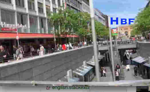 From Hannover Central Station, Hannover Hauptbahnhof (Hannover Hbf) to Hannover Centre.