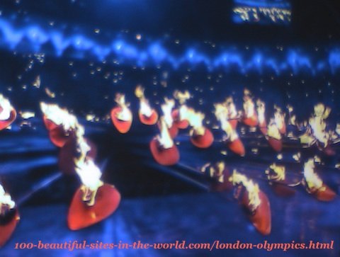 London Olympics 2012. The 205 copper petals of the main torch